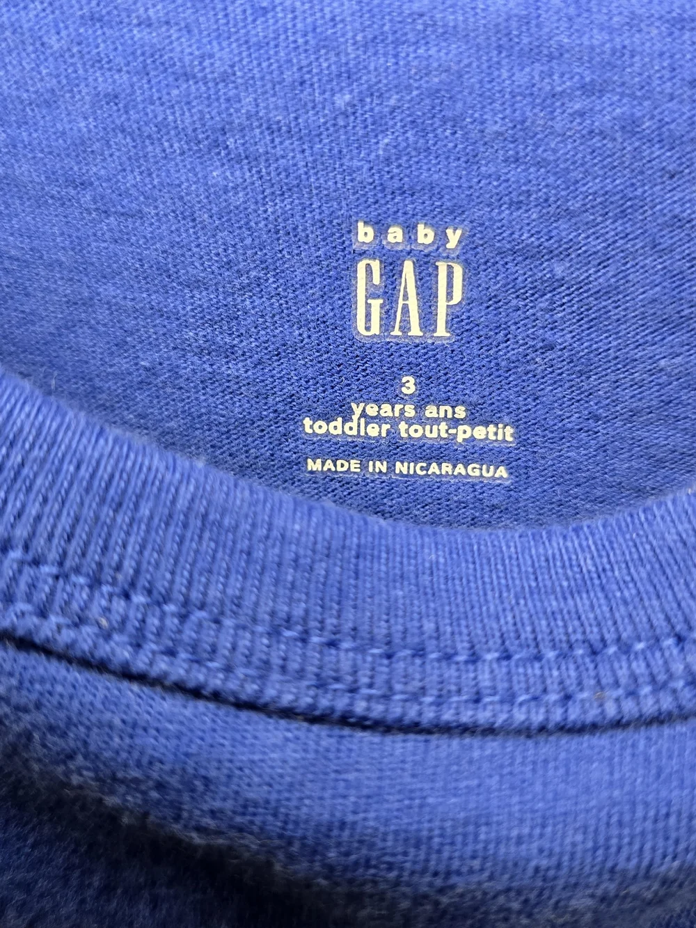GAP Baby Royal Blue Airctaft Toddler Tee.Tick Cotton Shirt.